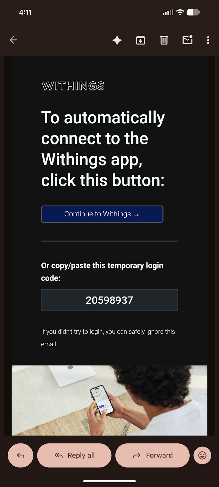 Copy authentication code