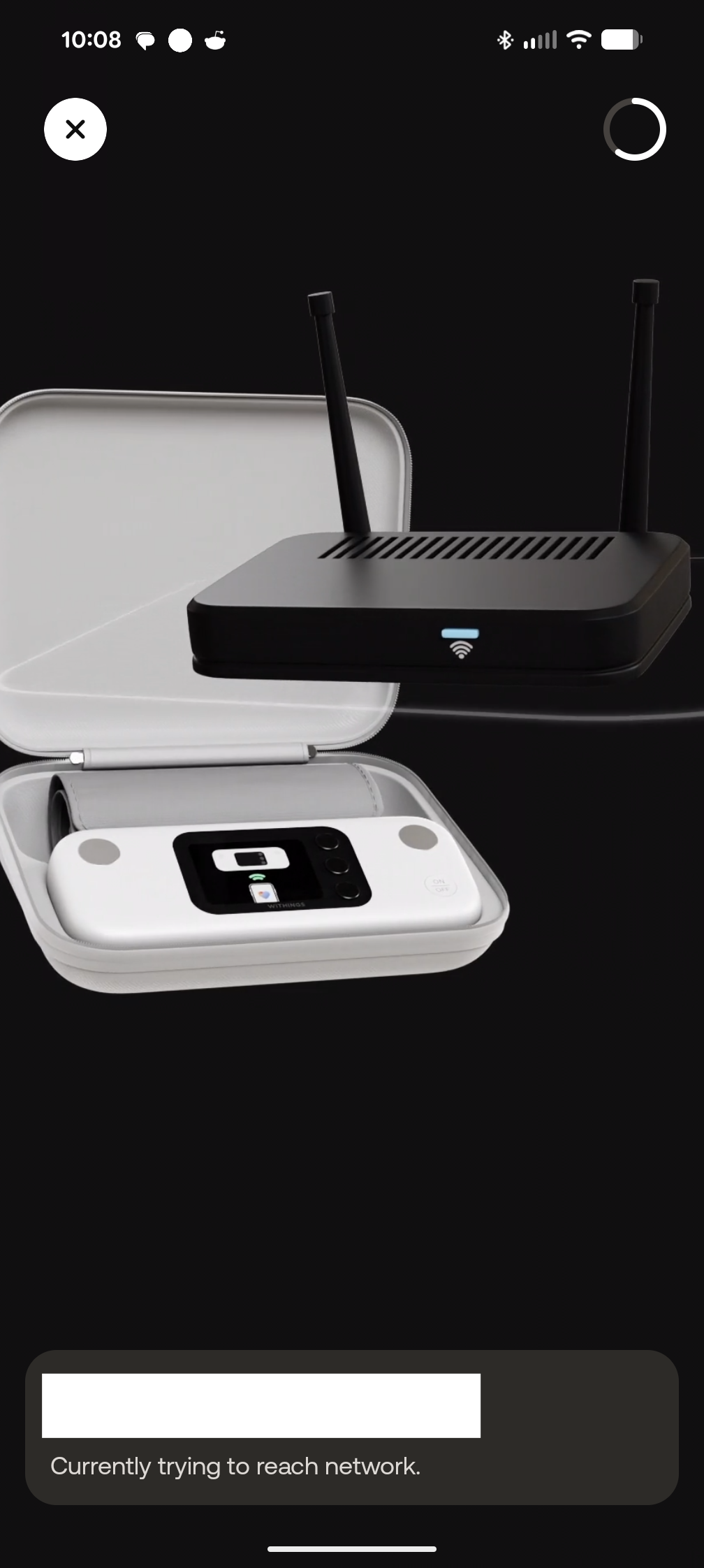 Confirm Wi-Fi connection for BPM